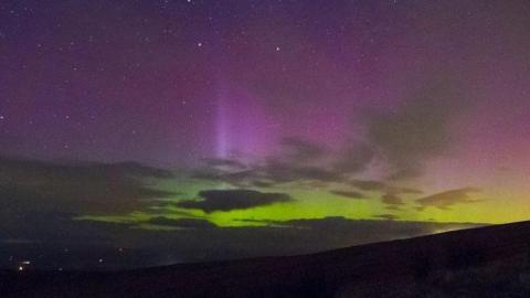 Northern Lights over the Brecon Beacons 