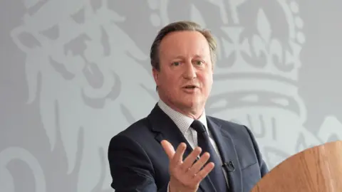 PA Media David Cameron speaks at the National Cyber Security Centre in London