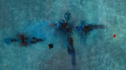 Saffronart Before Vasudeo Gaitonde set the record for the costliest Indian painting in 2022, his 1961 painting, auctioned for nearly 400m ($4.8m; £3.7m) rupees a year before, was the record-holder