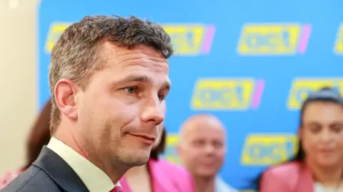 EPA ACT Party Leader David Seymour speaks during a media opportunity in Auckland, New Zealand, 15 October 2023. 