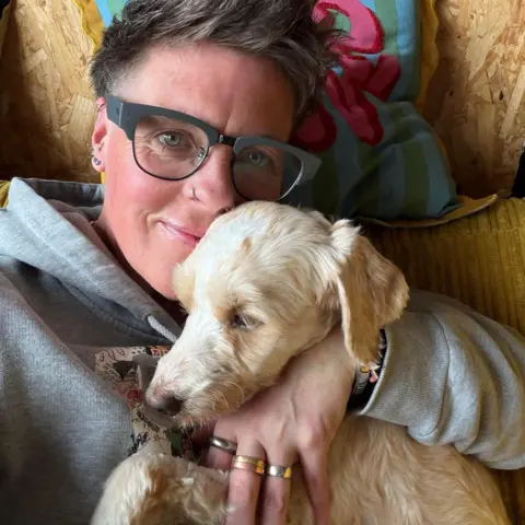 Supplied Rescue dog Tiger was adopted by Charlotte Chubb and Justine Drury, from West Bridgford, in Nottinghamshire.