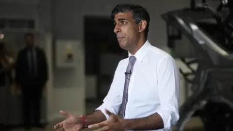 PA Rishi Sunak on a visit to Warwick Manufacturing Group