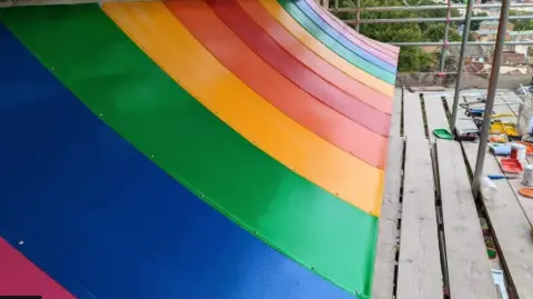 Ken Aylmer The rainbow colours of the canopy