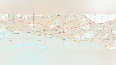 Essex Police Southend dispersal order area map