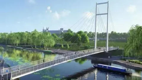 Artist impression of the bridge 