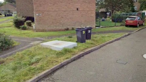 Google Mattress left on side of road
