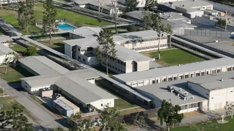 An aerial view of Los Padrinos Juvenile Hall in California