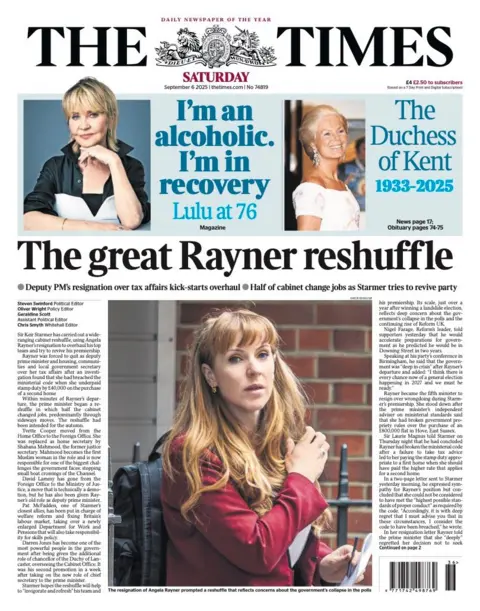 "The great Rayner reshuffle".