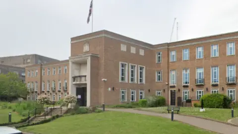 Maidenhead Town Hall and the Royal Borough of Windsor and Maidenhead head office.