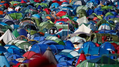 Tents at a festival