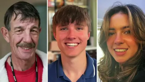 Still picture of three people who were killed in the Nottingham attacks. 