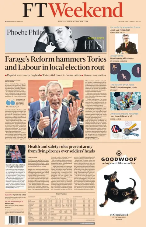  Farage's Reform hammers Tories and Labour in local election rout