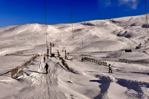 Steven Thomson Glenshee's runs covered in snow.