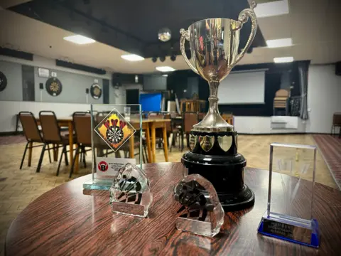 Leanne Brown A selection of trophies won by Samantha Lewis