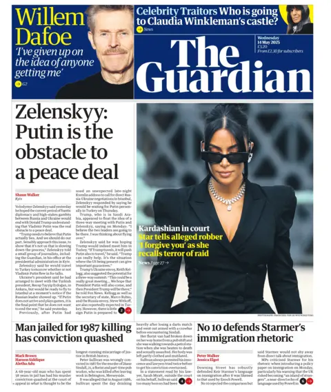  Putin is the obstacle to a peace deal".