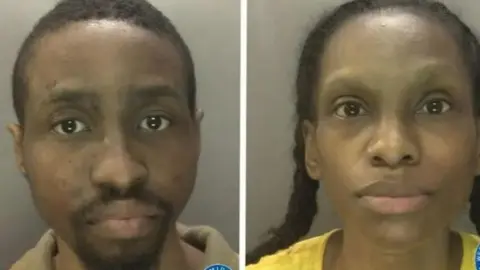 West Midlands Police Police mugshots of the parents after their arrest over the death of three-year-old Abiyah Yasharahyalah.