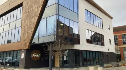 BBC Cheshire West and Chester's headquarters at the Portal in Ellesmere Port