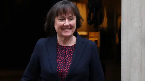EPA/Shutterstock Jo Stevens leaving Downing Street following a cabinet meeting on Tuesday.