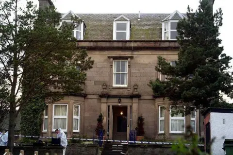 Forensic scientist at the Wilsons' house in Nairn