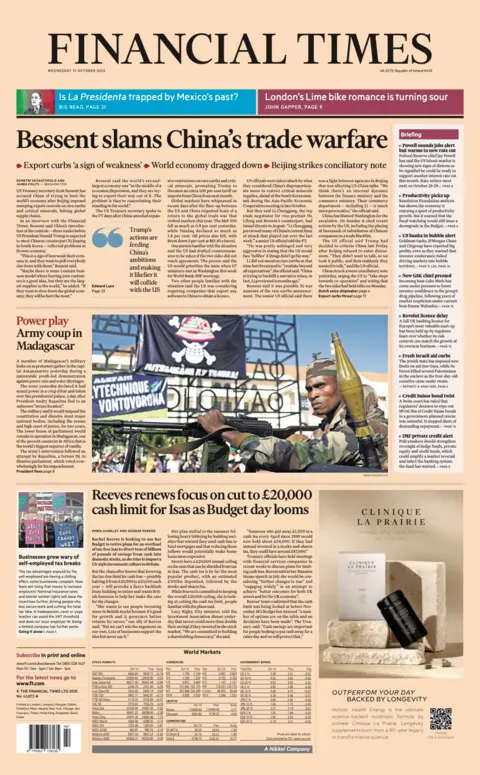  “Bessent slams China's trade warfare”.