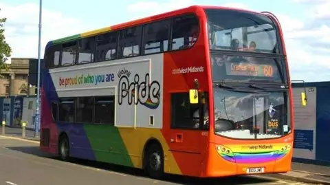 National Express West Midlands Pride bus