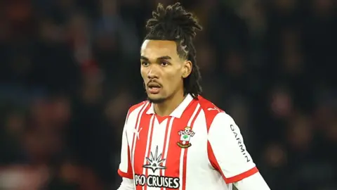 Damian Downs in action for Southampton