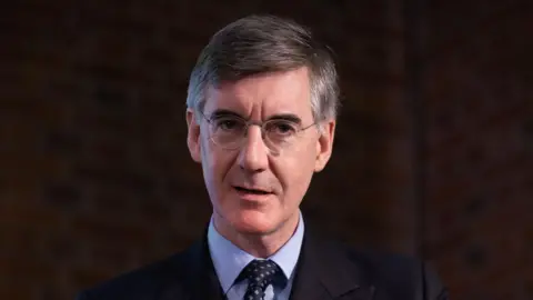 Getty Images Jacob Rees-Mogg in a suit