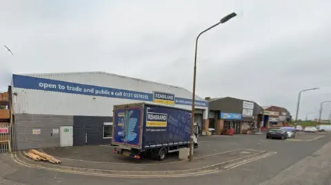 A general view of Rembrand Timber at Seafield Industrial Estate in October 2022.
