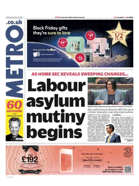 “Labour asylum mutiny begins”.