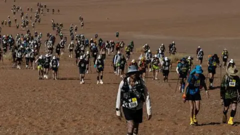 Getty Images Competitors during the Marathon Des Sables in 2023