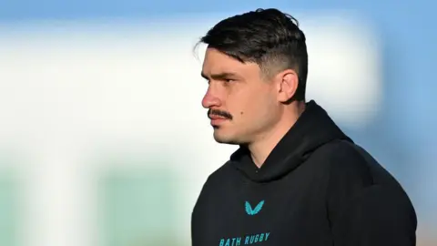 Jaco Coetzee of Bath looks on prior to the Premiership match between Harlequins and Bath