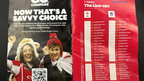 BBC Wales Official matchday programme for Wales' Women's Six Nations clash against Scotland