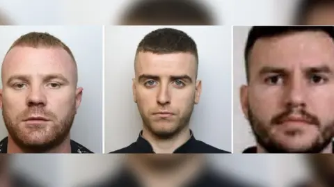 Wiltshire Police Mugshots of Pjeter Pisha, Enid Aliko and Ledian Hoxha