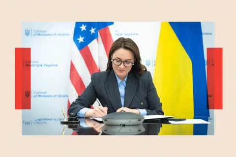 Oleh Tereshchenko / Ukrainian Ministry of Economy Yulia Svyrydenko, Ukraine's First Deputy Prime Minister