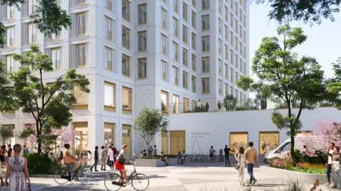 Urban Vision Artist's impression of the building at street level