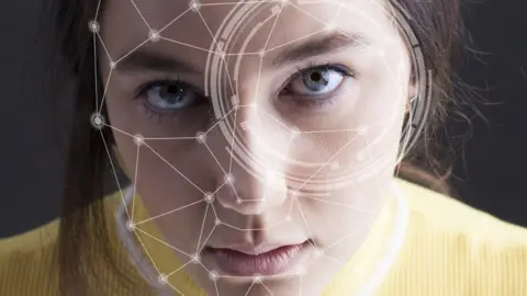 Getty Images A stock image of facial recognition