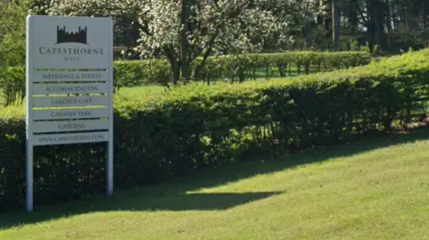 Google Capesthorne Hall sign