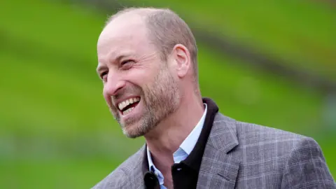 Prince William on a visit to Yorkshire this month