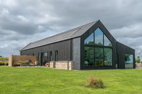 IWC Media/BBCScotland Situated on the outskirts of Pitmedden in rural Aberdeenshire, Hilltop House was built around the original footprint of the farm steading