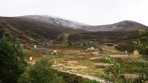 Cairngorm Mountain/Angus Trinder Cairngorm Mountain ski resort with snow covered hill