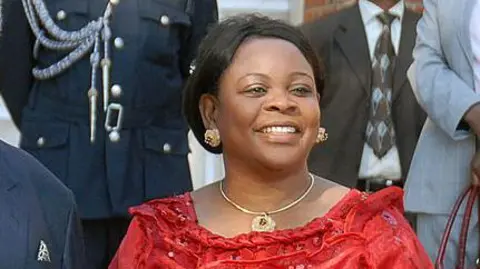 AFP Maureen Mwanawasa at State House in Lusaka in 2007