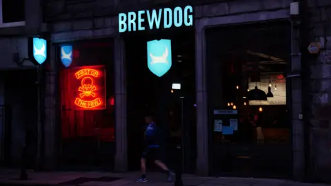 PA Media A Brewdog bar in the Gallowgate area of Aberdeen.