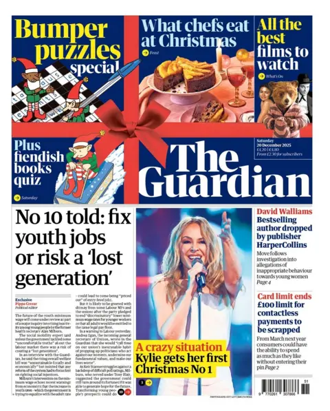  fix youth jobs or risk a lost generation'" reads the headline on the front page of the Guardian.
