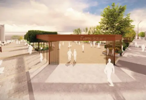 Ryder Architecture Plans for the new-look Finkle Square area, which will be pedestrianised
