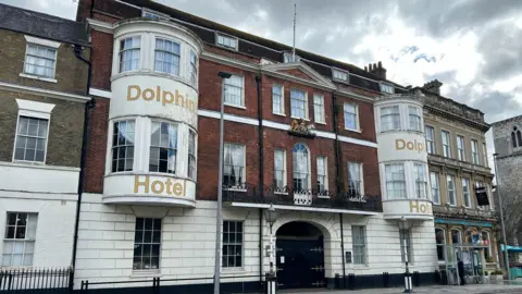 The Dolphin Hotel in High Street, Southampton.