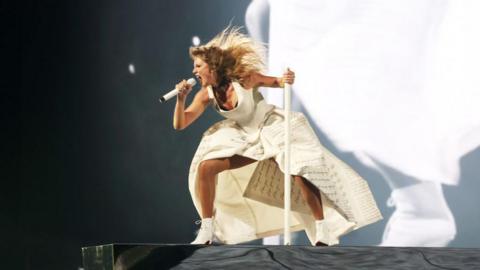 Taylor Swift performs at the Eras Tour