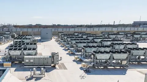 AFP via Getty Images Cooling vents on the roof of a datacentre