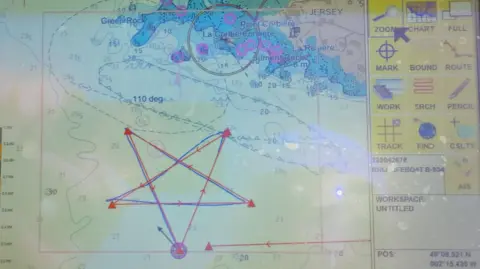 RNLI Jersey Star on GPS map