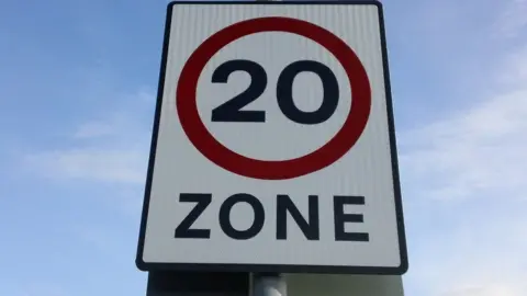 BBC 20mph sign