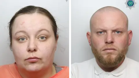 Staffordshire Police Composite image of mugshots of Clarke and Jefferson